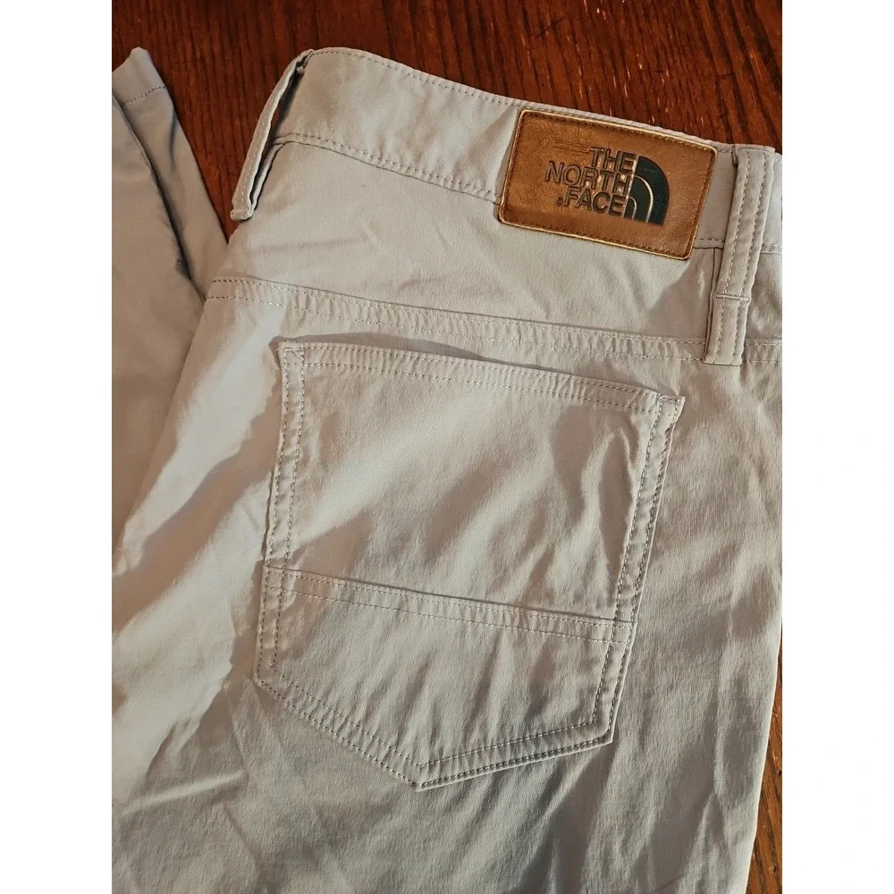 North‎ Face Pants Mens 34 Gray Short Cargo Nylon Outdoors Hiking Climbing(A374)